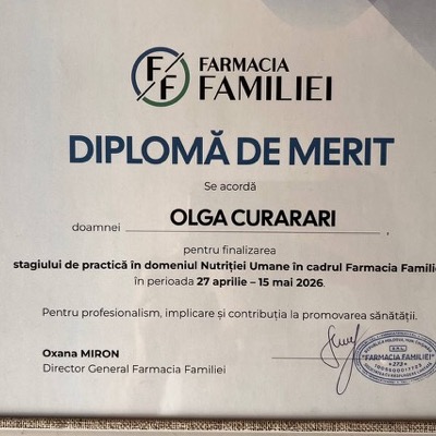 Farmacia Familiei: Nutriție Umană